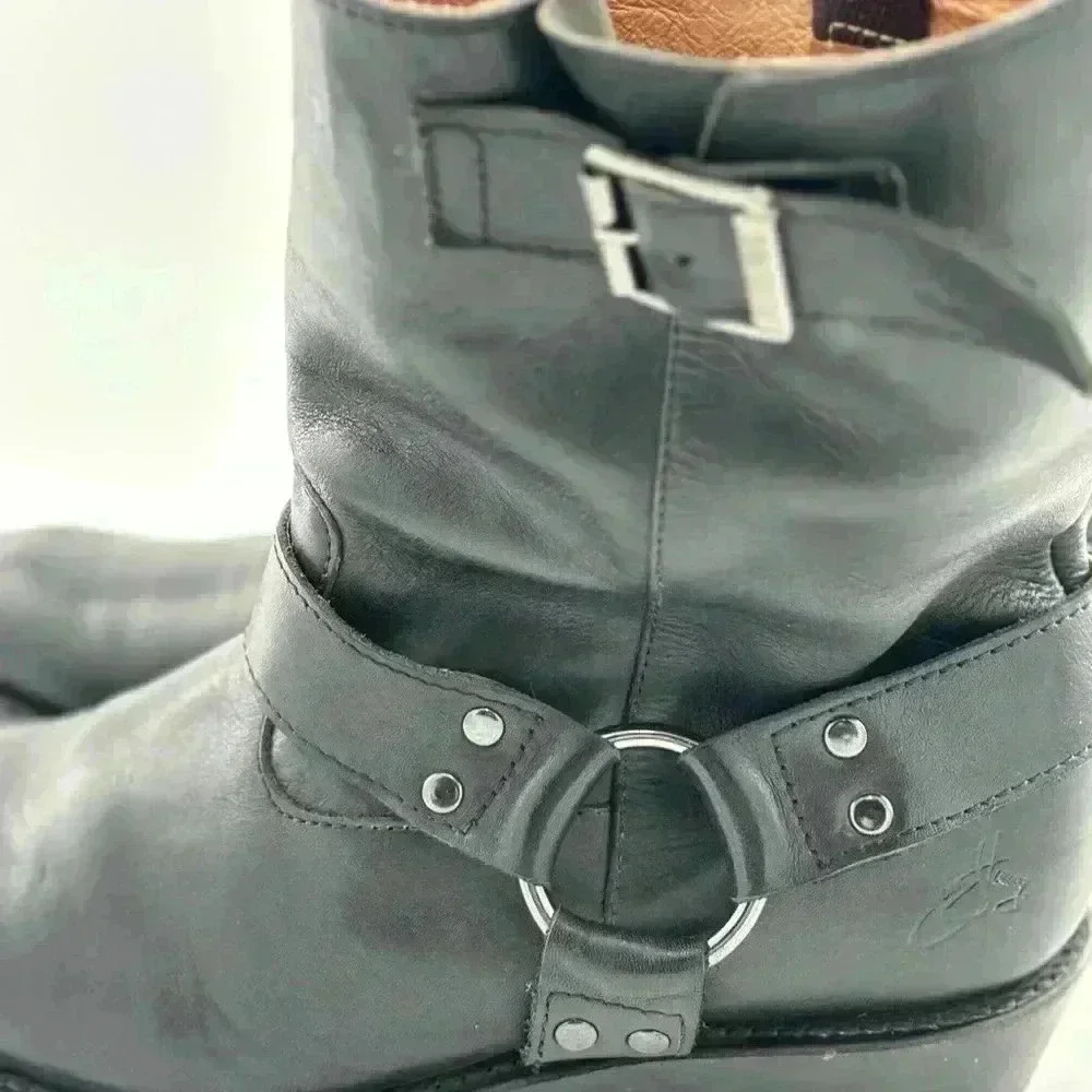 John Fluevog Original Men’s Black Leather Boots in size 9M - Picture 6 of 17